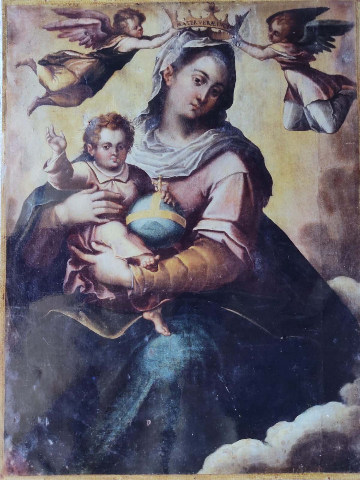 Tela originale della Madonna della Luce rubata nel 1971