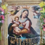 Copia della Madonna della Luce su legno commissionata dopo il furto e realizzata dalla stamperia Fratelli Alinari di Firenze, ancora oggi venerata dal popolo mattinatese