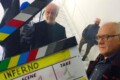 Mimmo Paladino e Toni Servillo durante le riprese del film "Inferno"