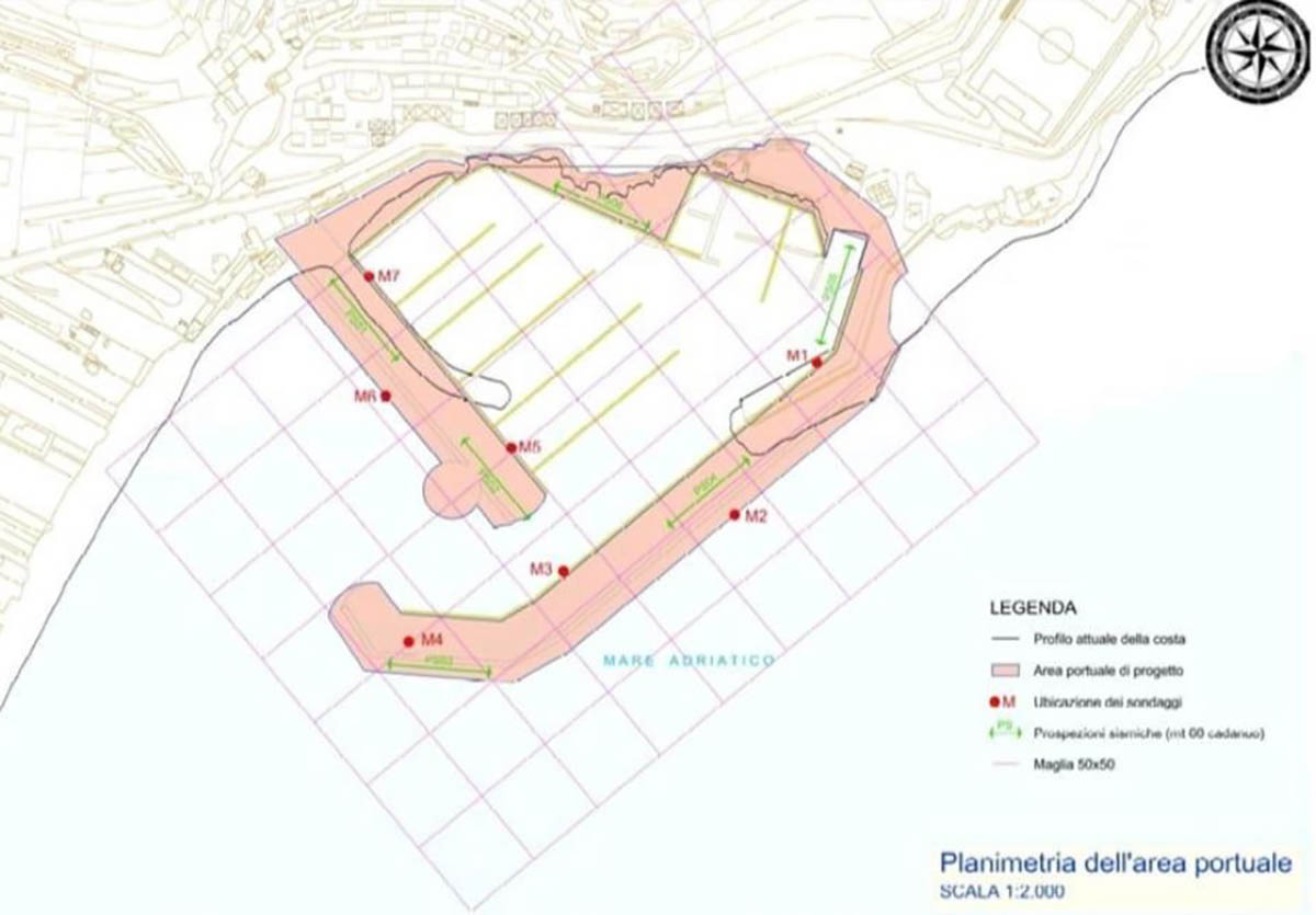 Progetto preliminare nuovo porto di Mattinata